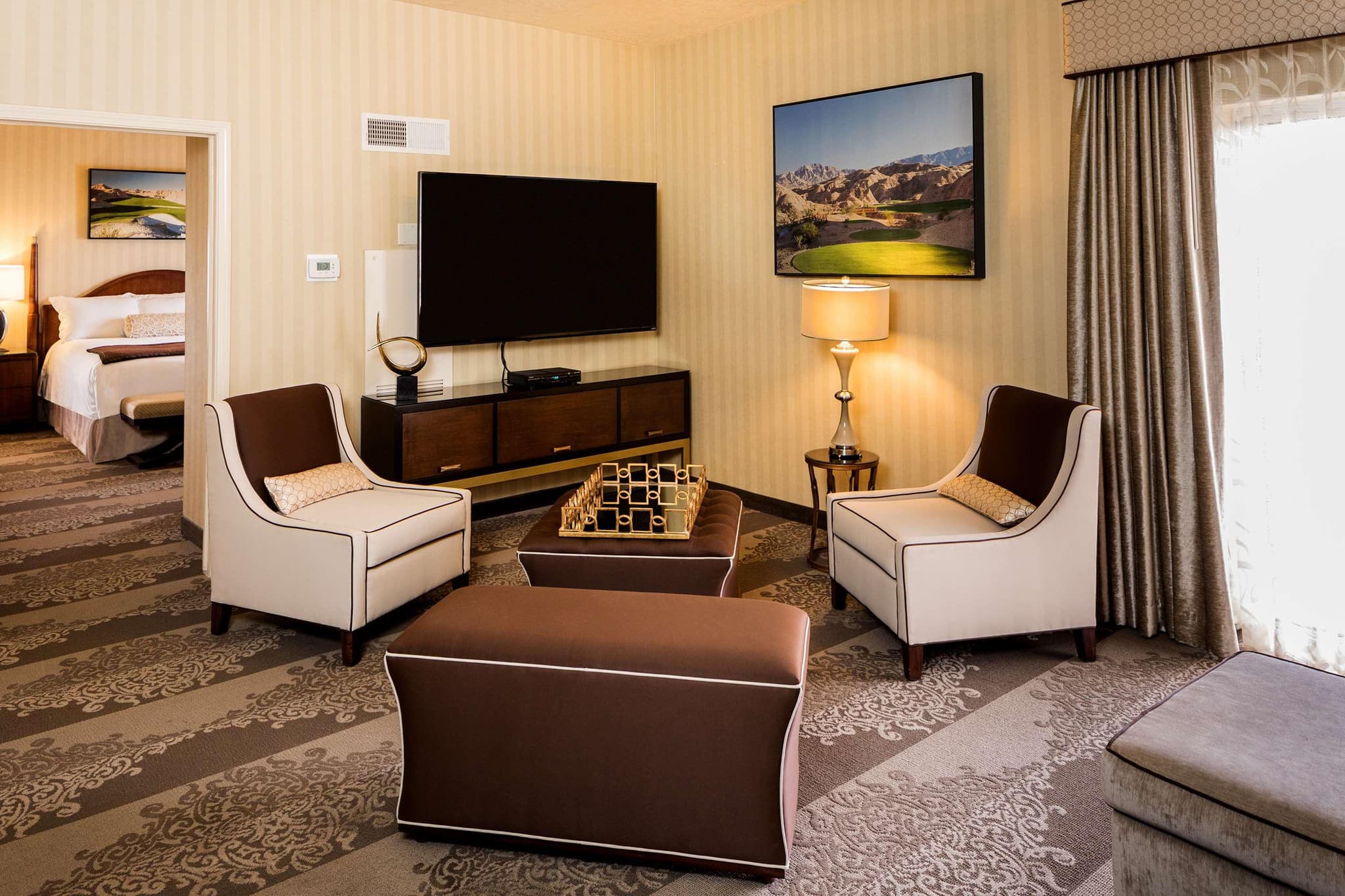 Living room as part of a double bed suite at the hotel