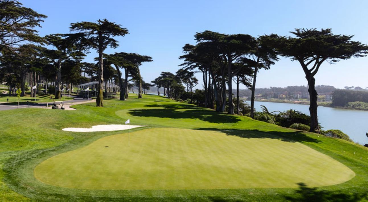 A smooth coastal green