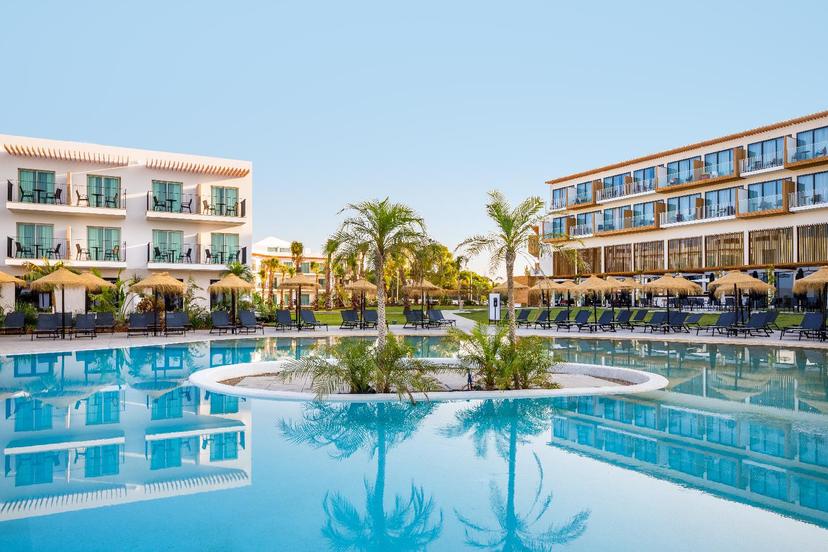 Outdoor swimming pool area
