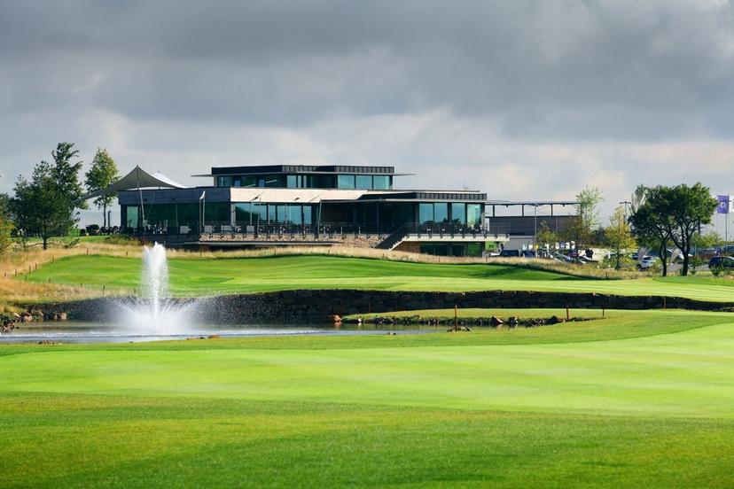 The Albatross Golf Resort overlooking the course