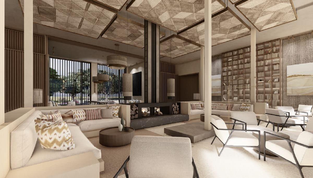 Indoor lounge area