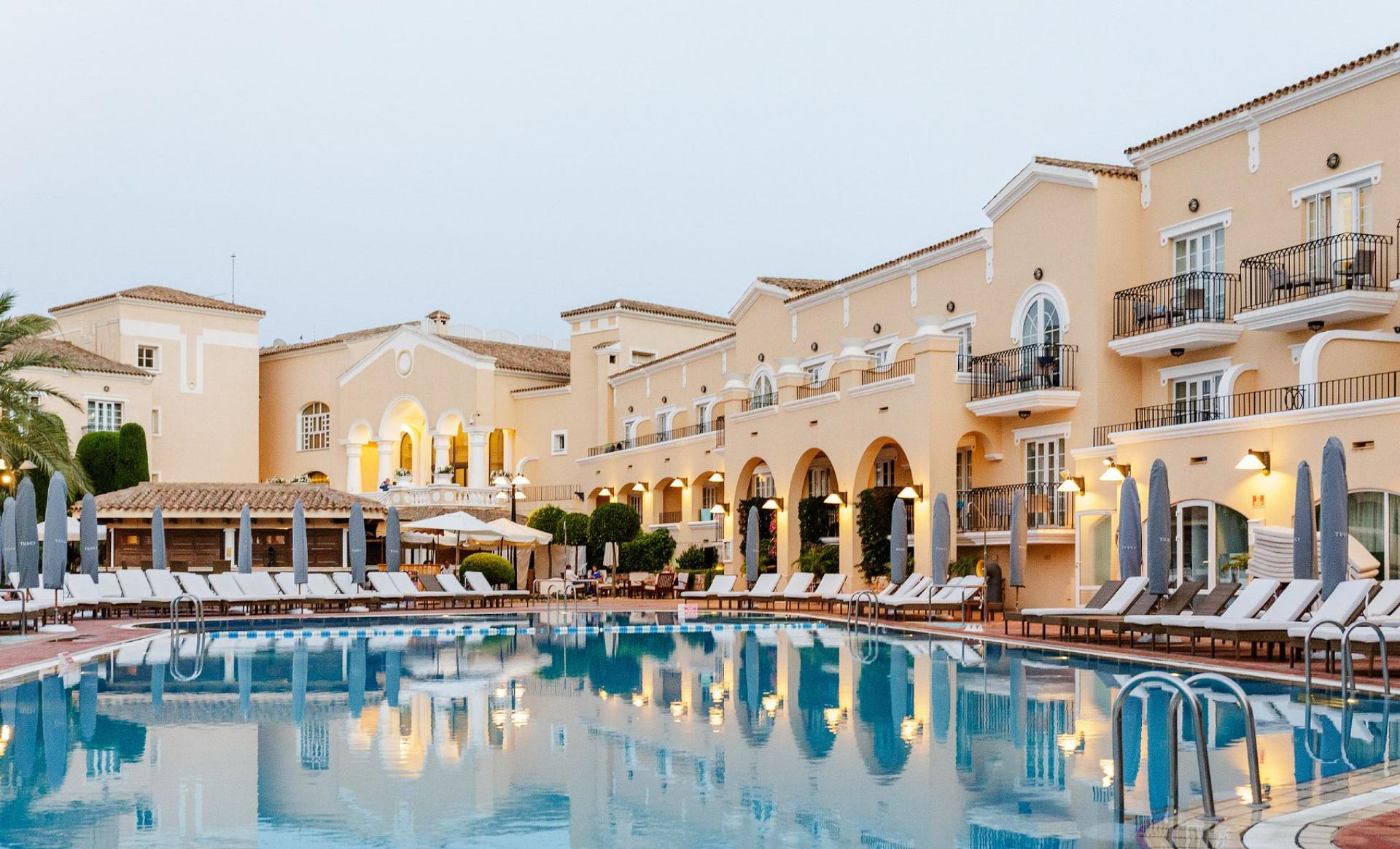 Outdoor pool area