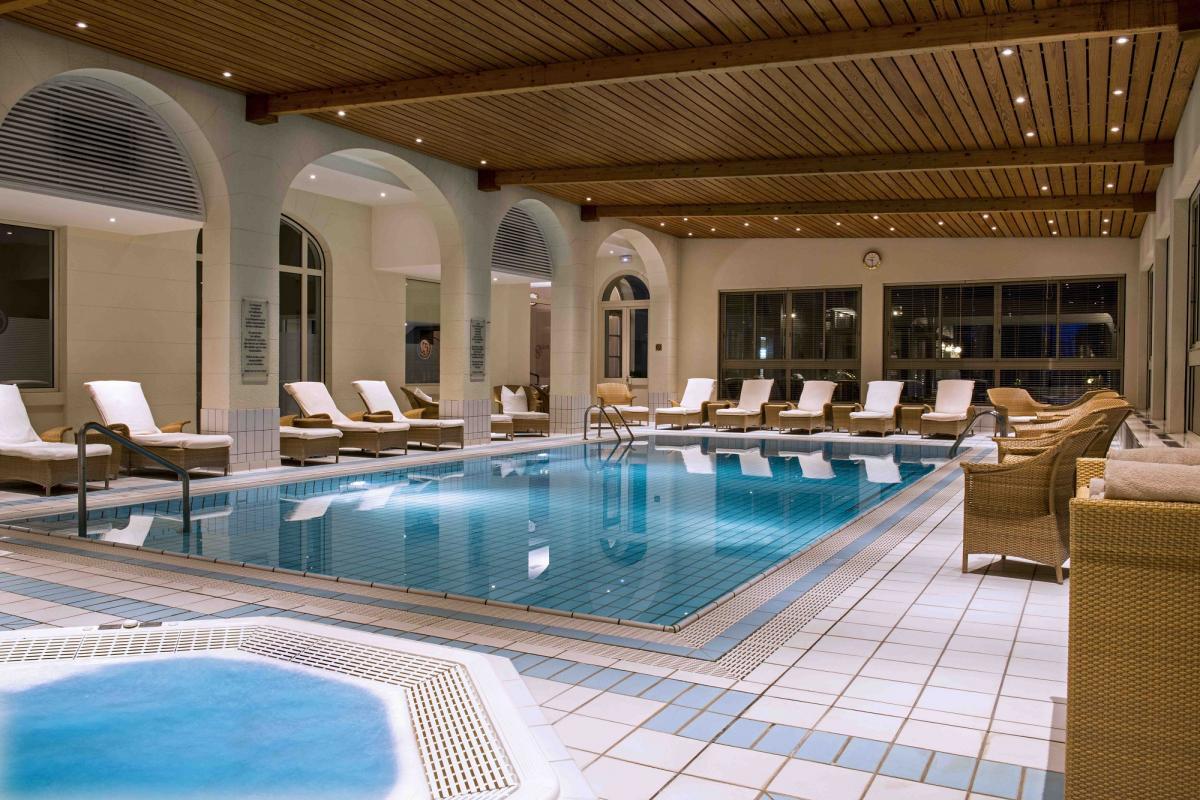 Indoor swimming pool area