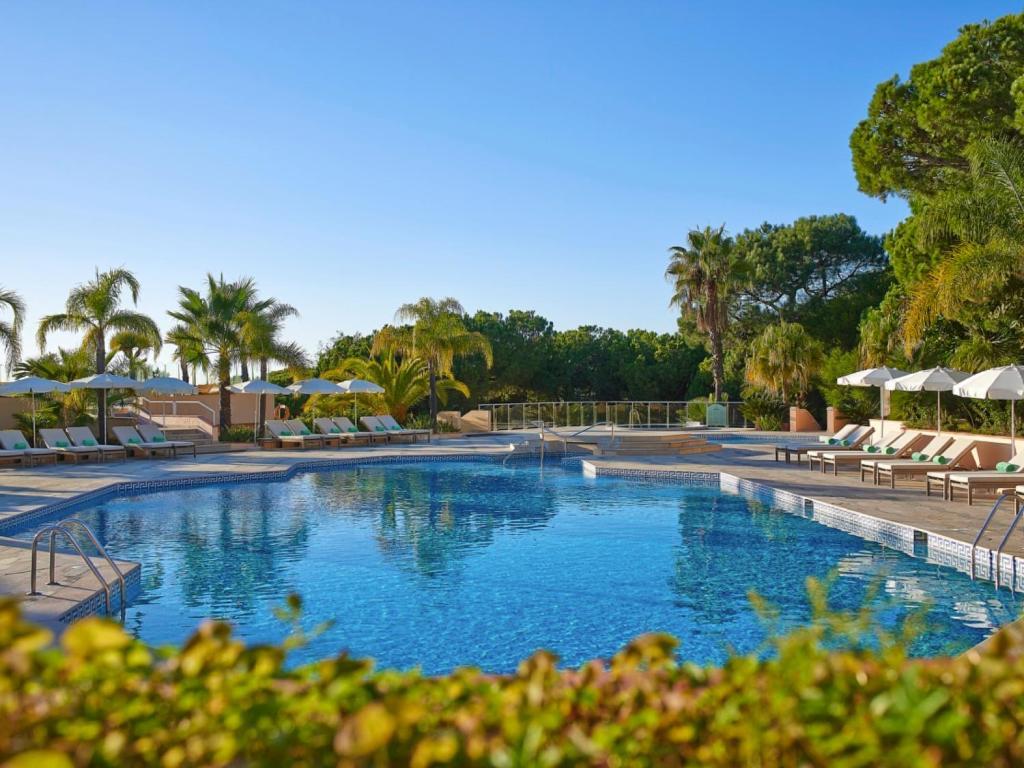 Outside swimming pool area