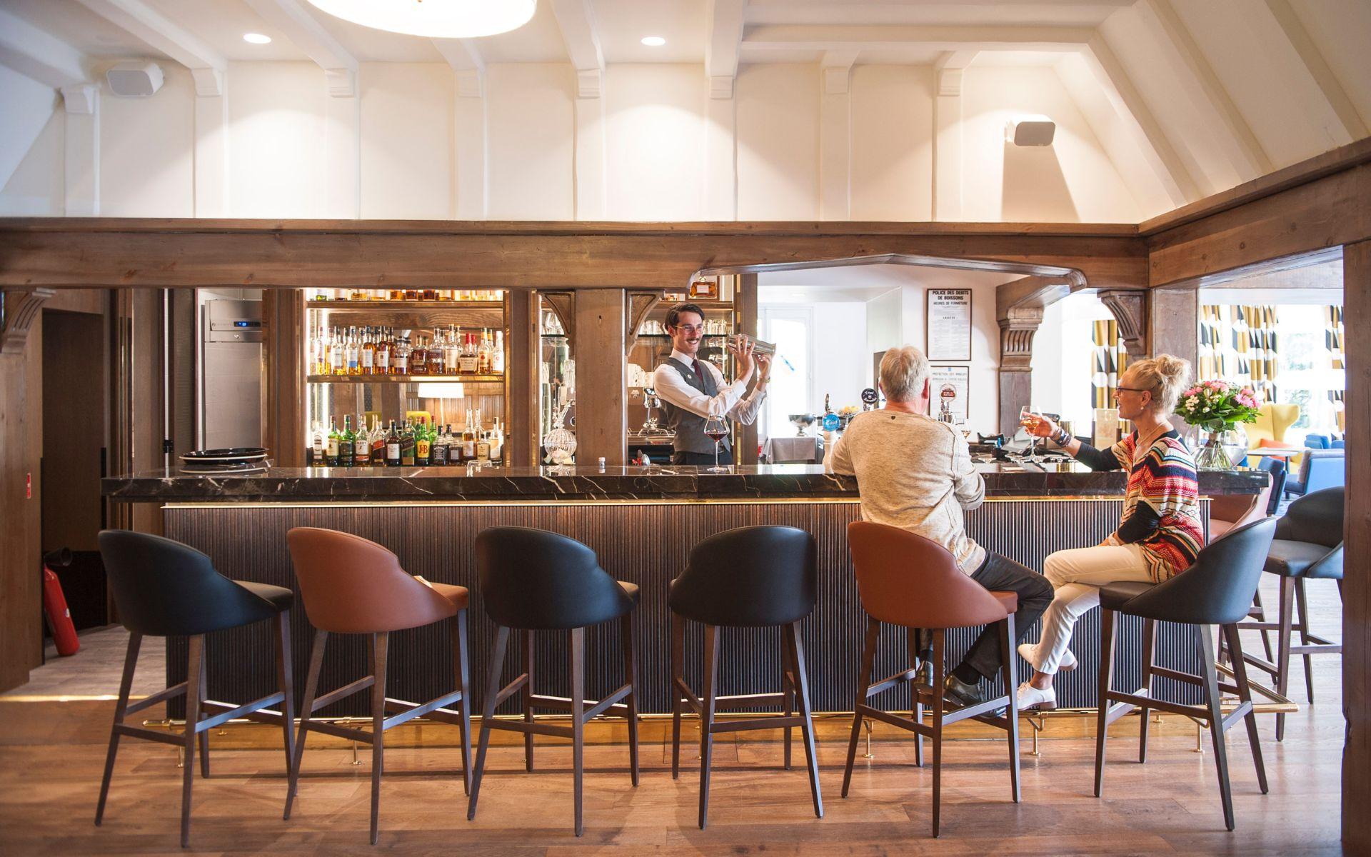 Indoor bar area