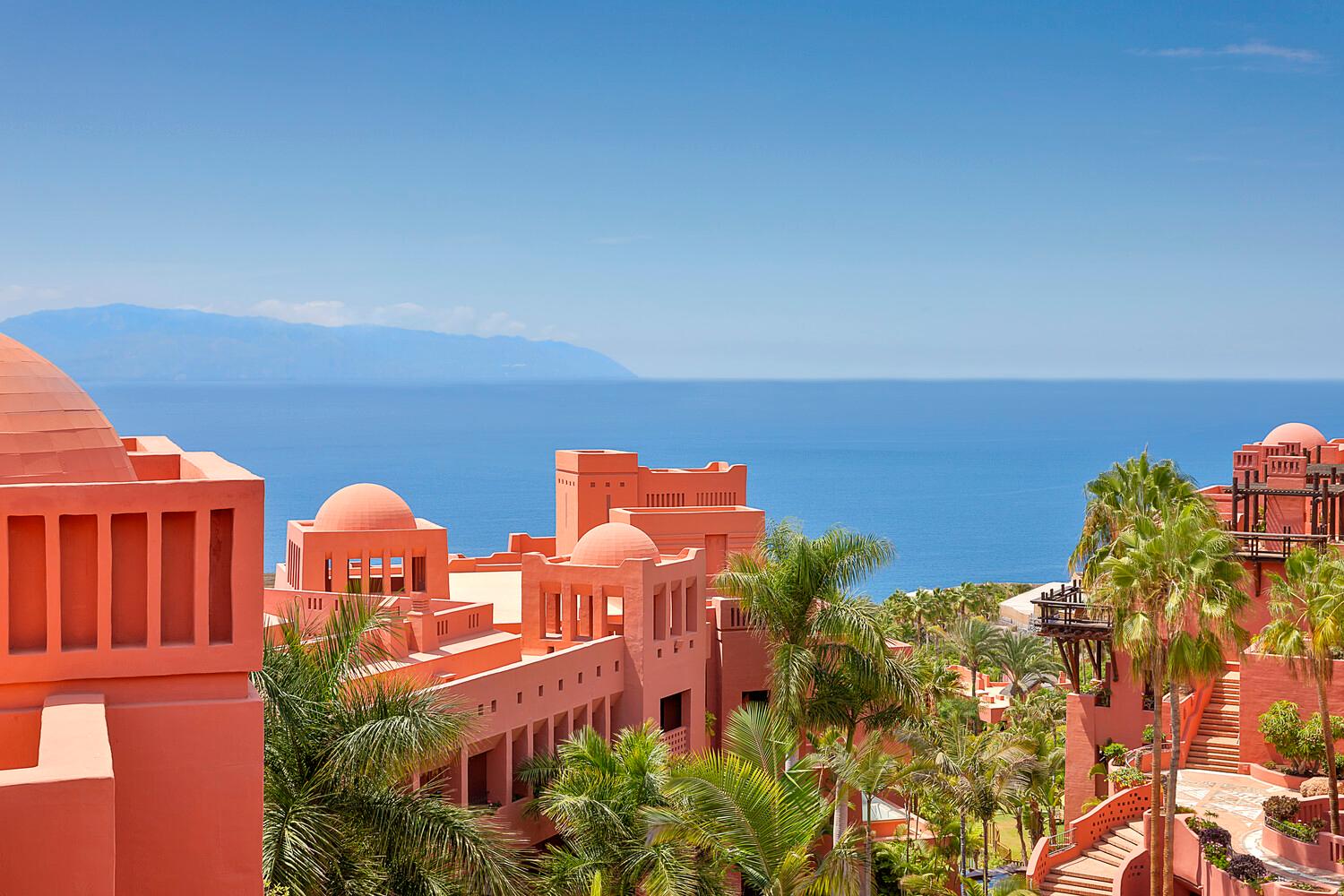 View of the sea from the resort