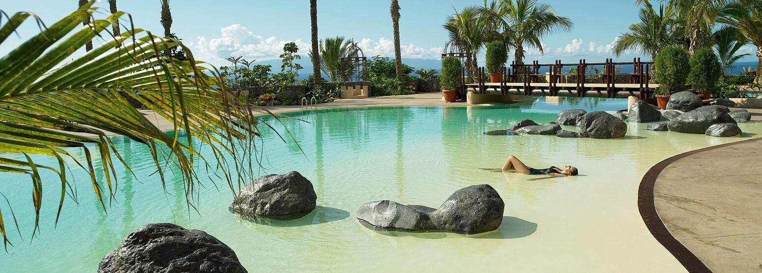 Outdoor swimming pool area