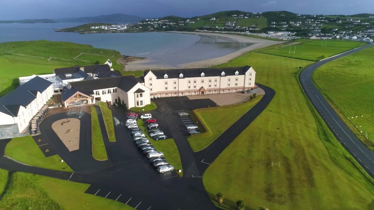 Overhead view of the resort showing their parking availability