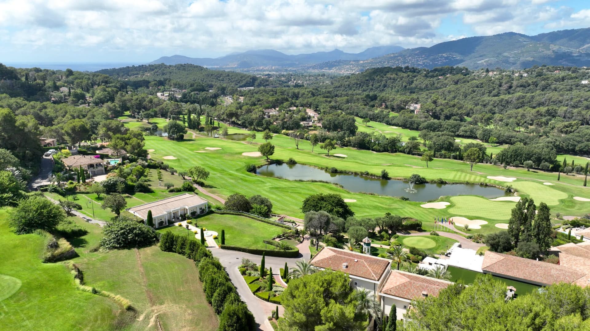 Aerial view of the Royal Mougins Golf Resort