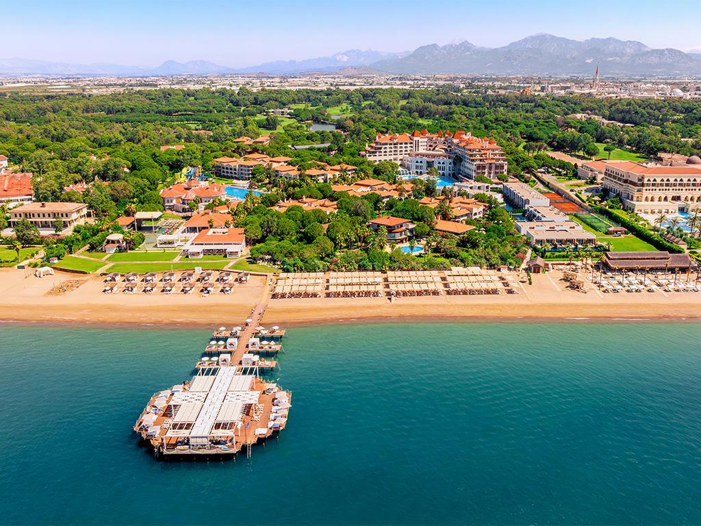 Aerial view of the resort