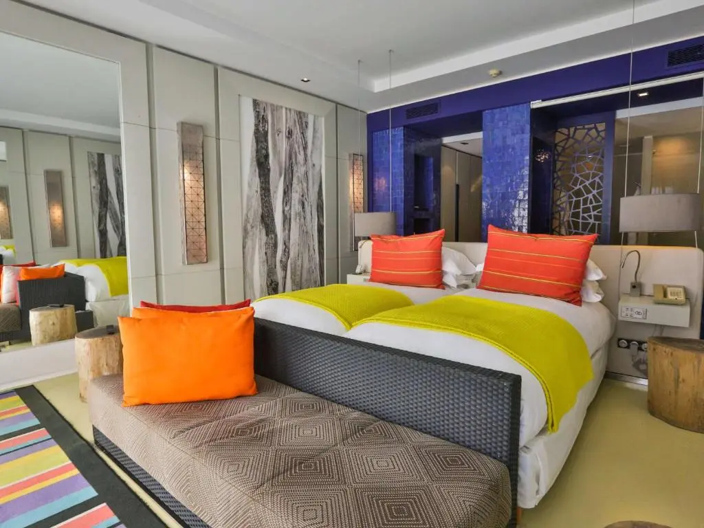 Double bed room at the Sofitel Essaouira Mogador Golf & Spa