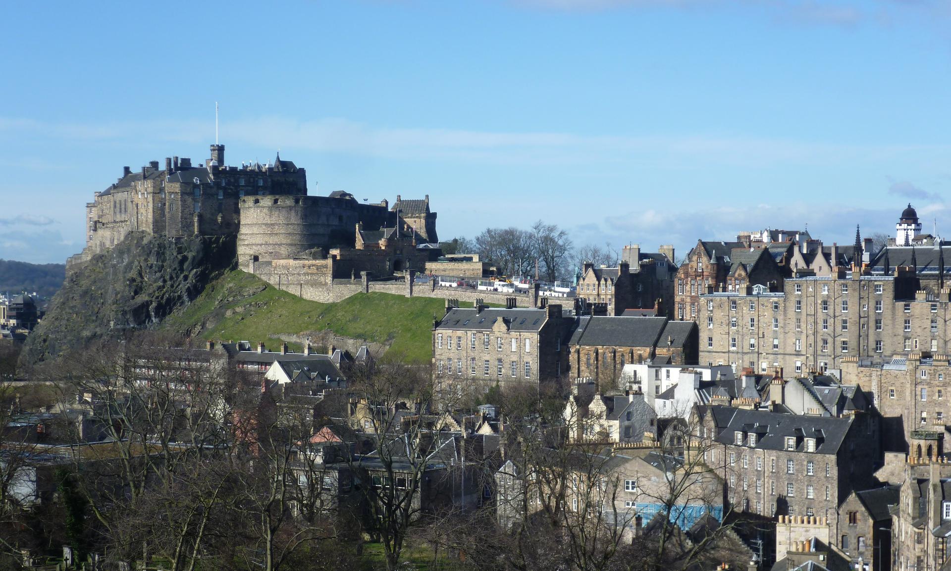 Edinburgh skyline with the Castle in the background