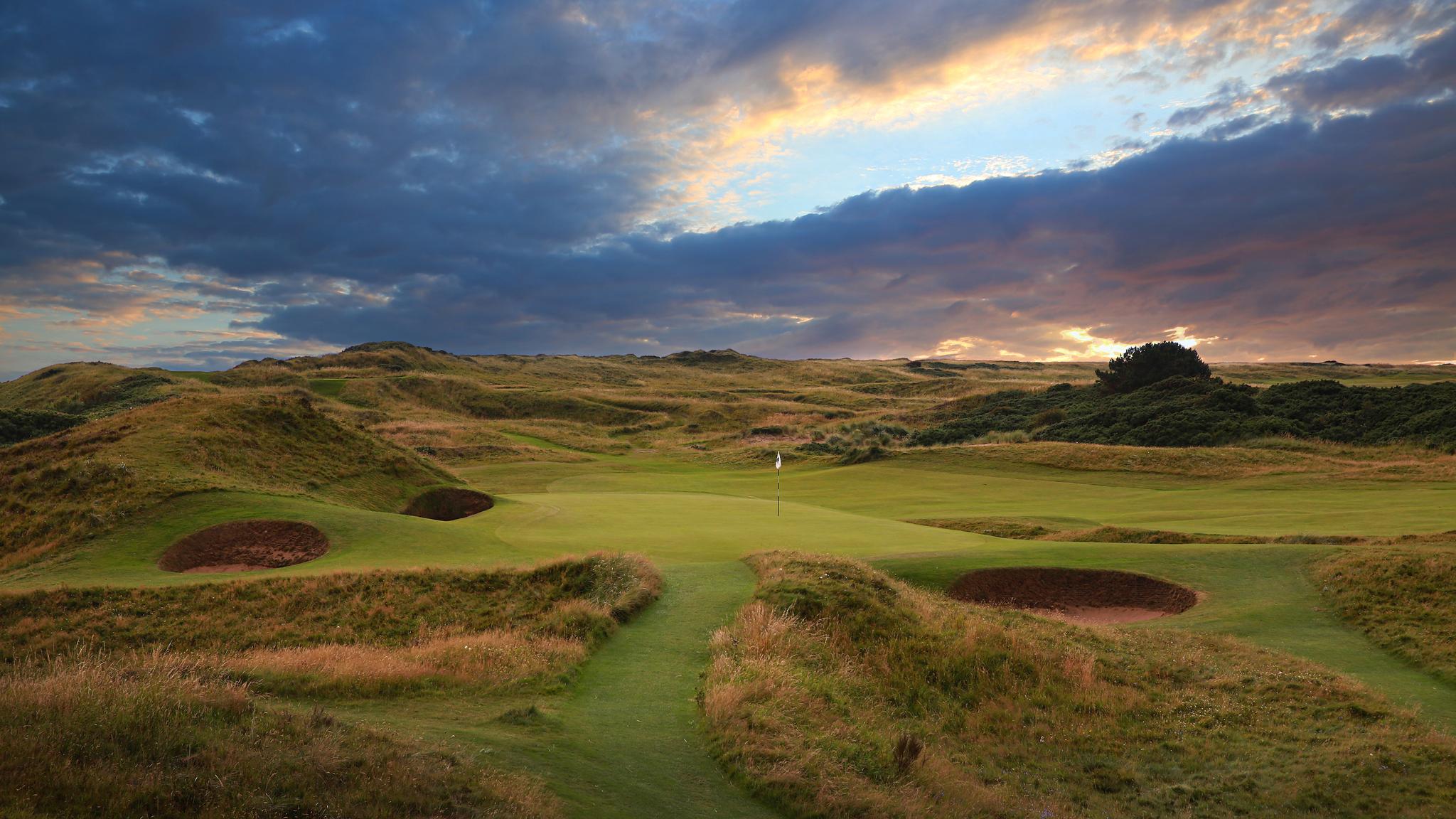Iconic 'Postage Stamp' 8th hole at Royal Troon