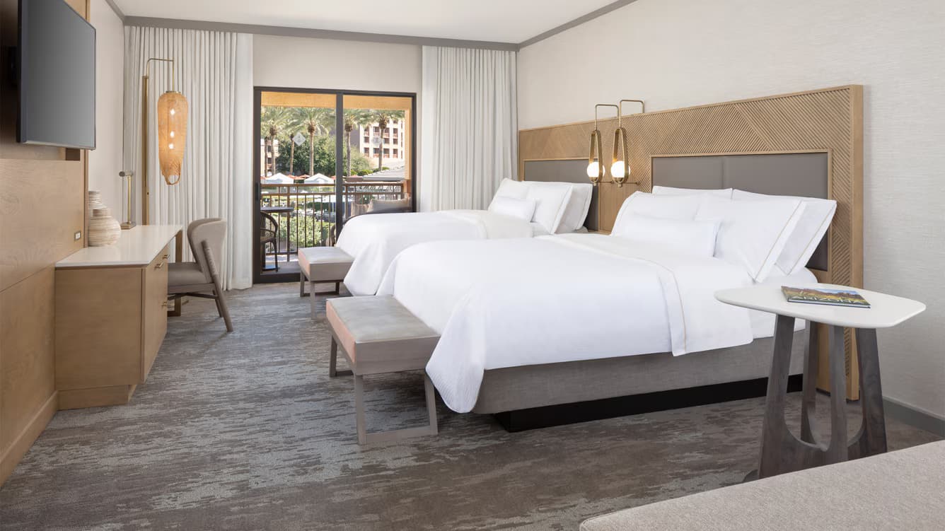 Twin double bed room at the Westin Kierland Resort