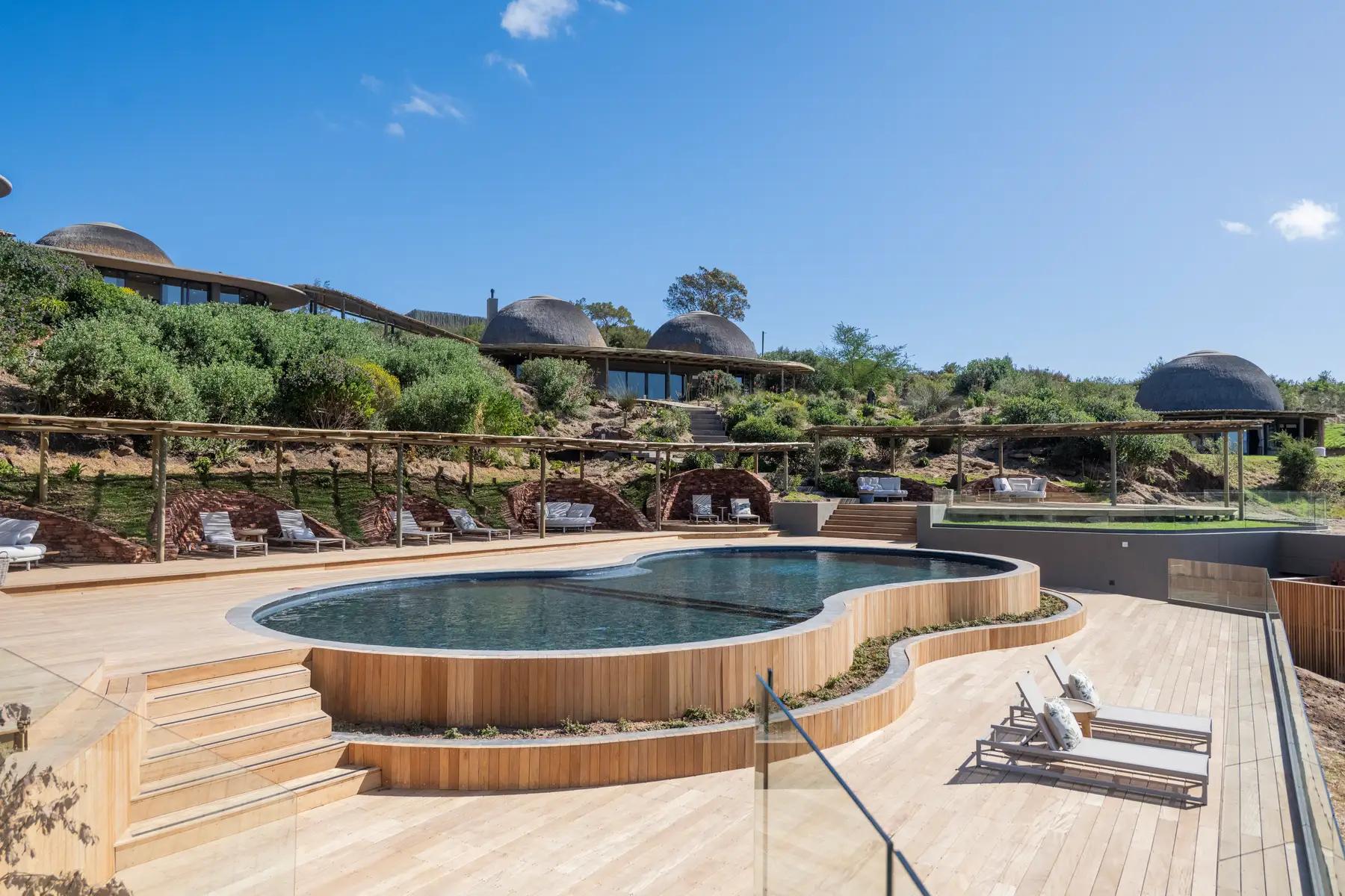 Outdoor swimming pool at Gondwana Game Reserve