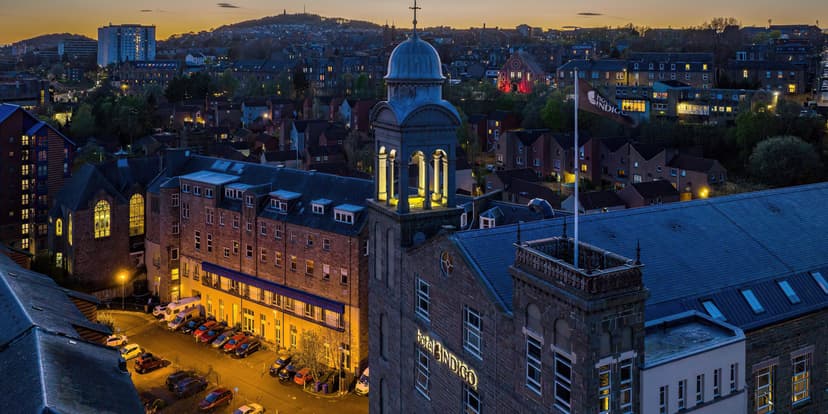 Aerial view of Hotel Indigo Dundee