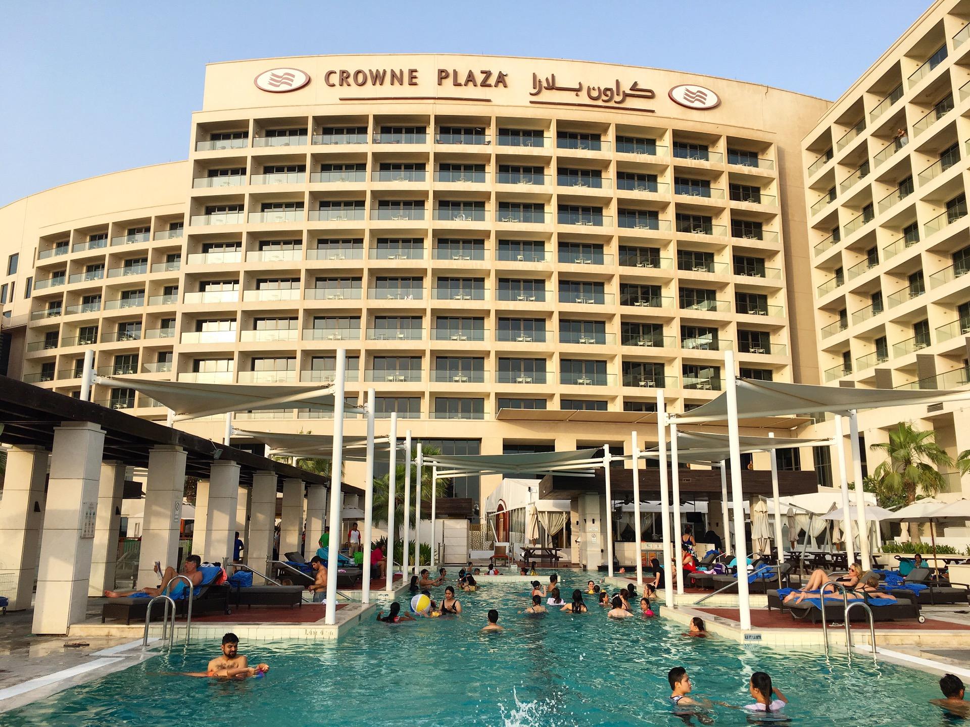 Exterior of Crowne Plaza Dubai hotel by the creek