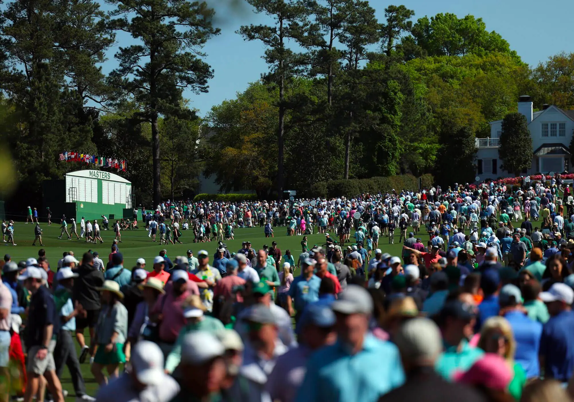 Guests Spectating Day 1 of The Masters