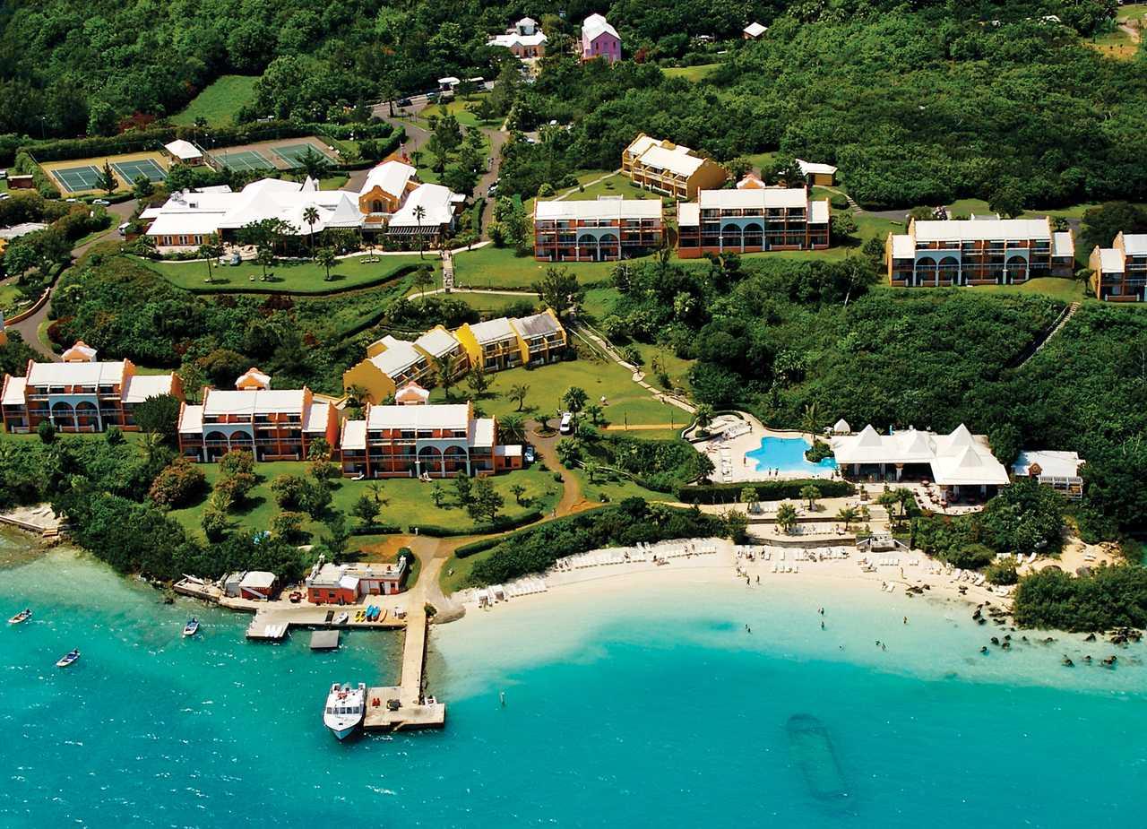 Grotto Bay Resort’s beach and oceanfront amenities.