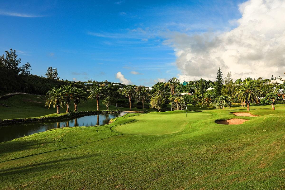Stunning water features and manicured greens for a challenging round.