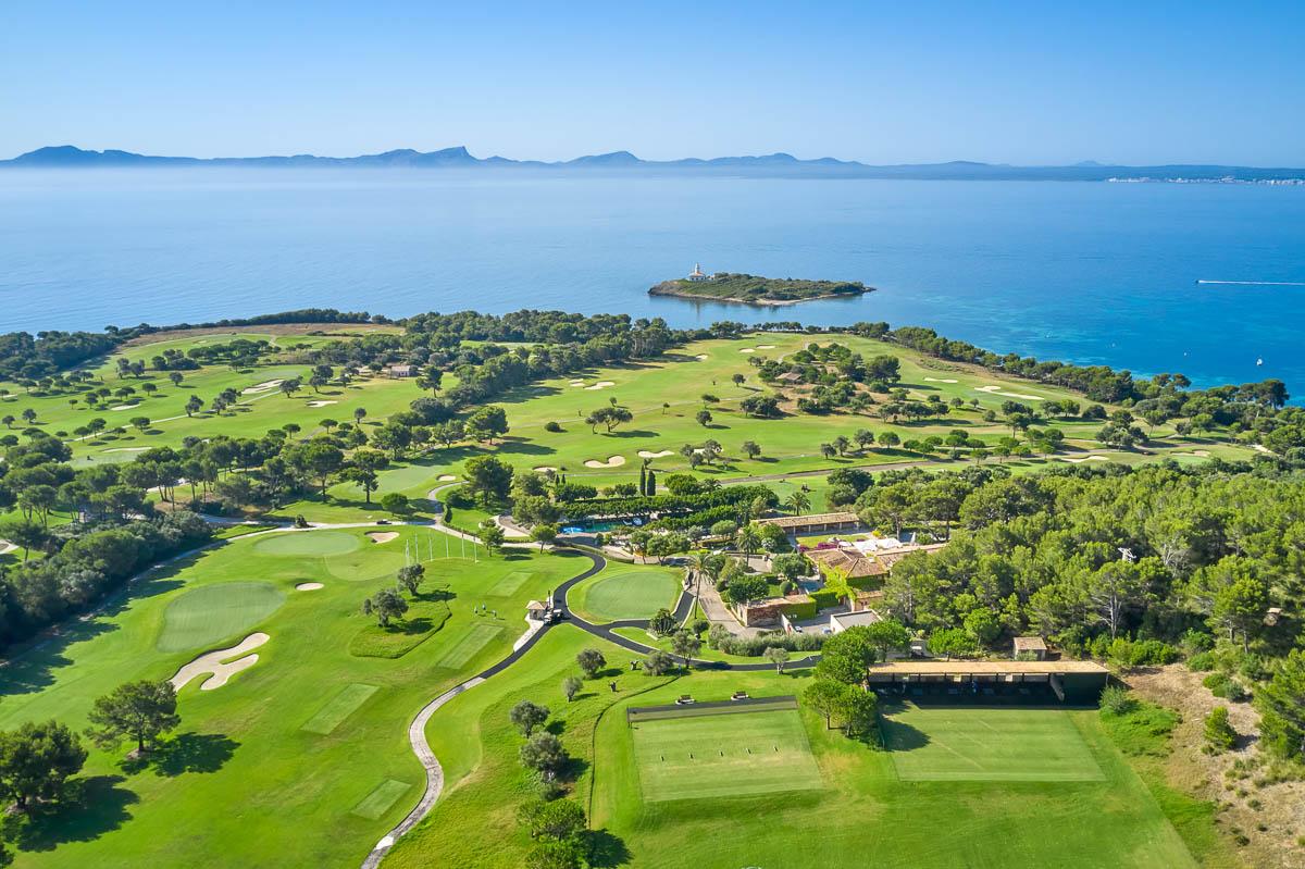 Aerial view of Clube de Golf Alcanada Mallorca