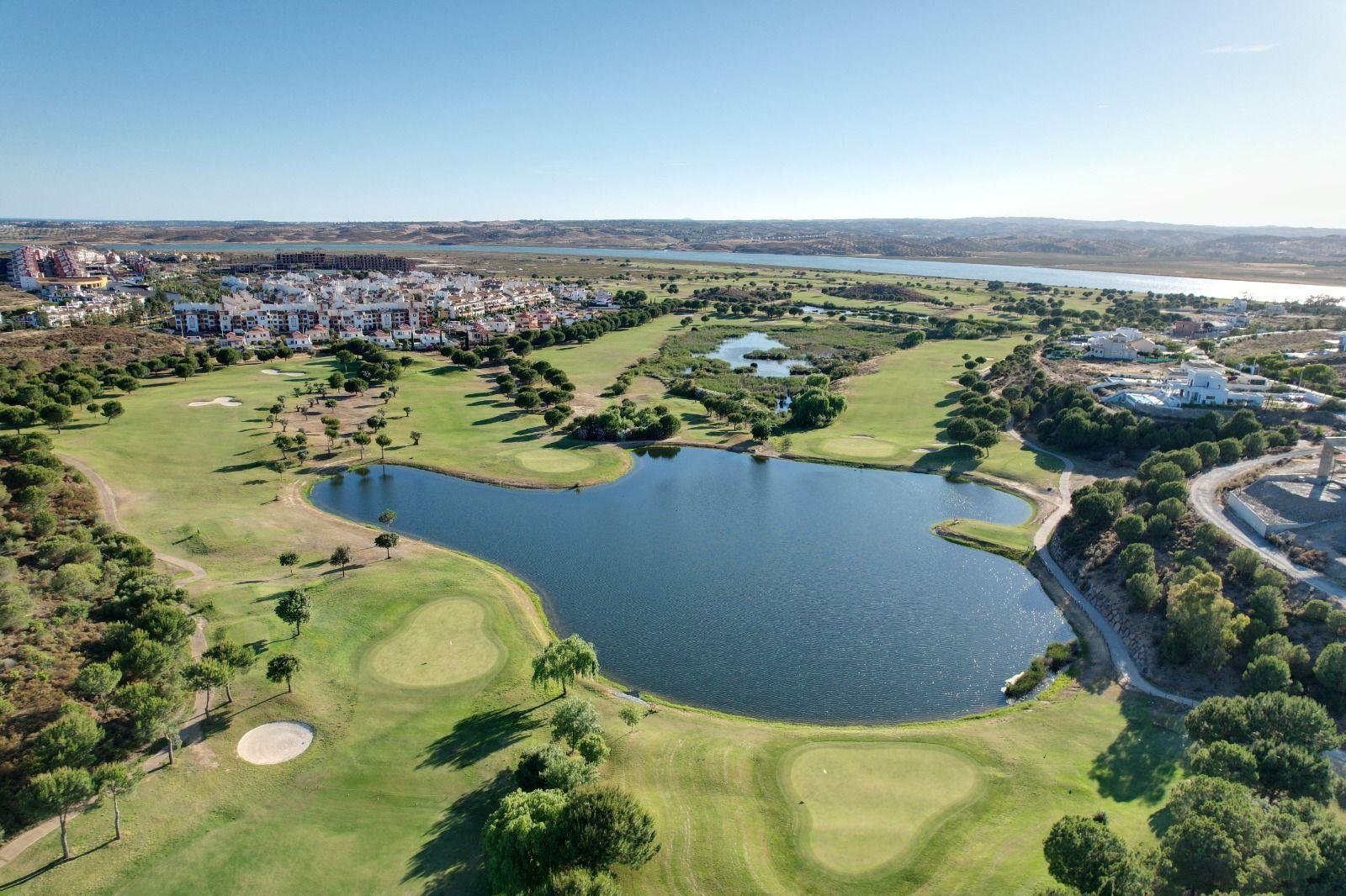 Aerial view of the golf resort