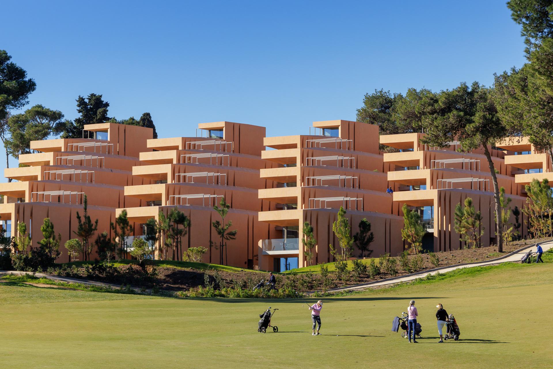 Apartments overlooking the golf course