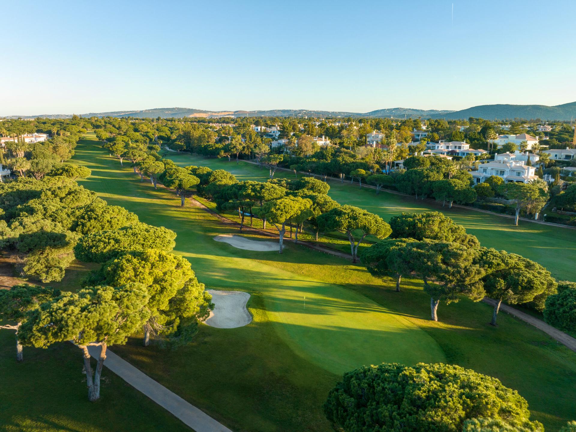 Aerial view of Pestana Vila Sol golf course
