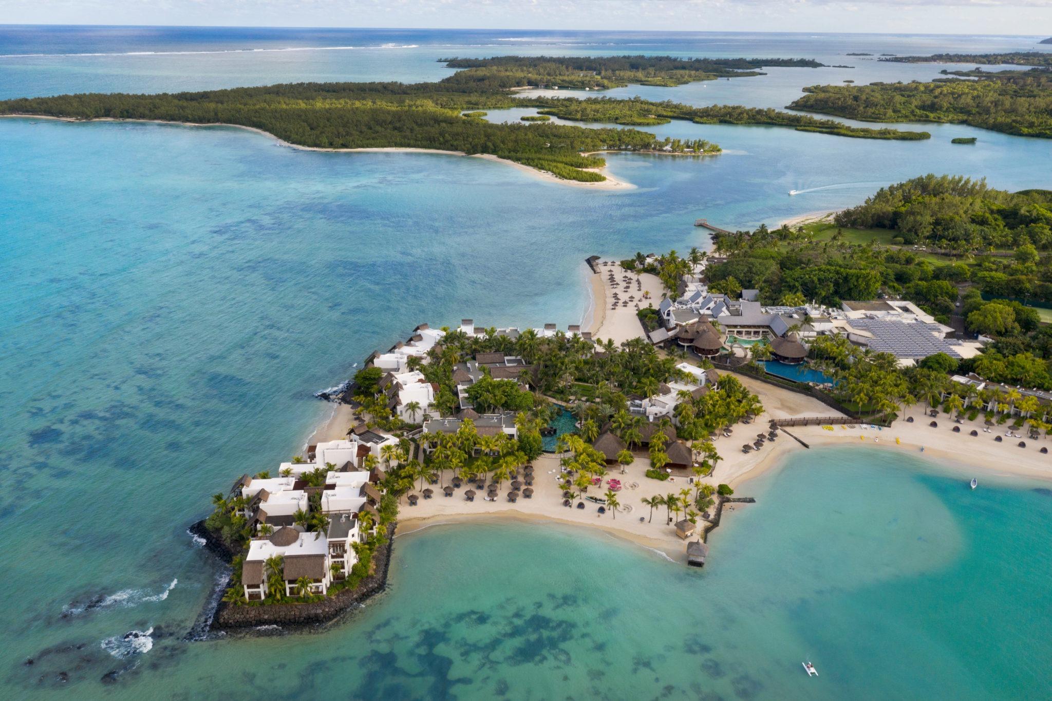 Birdseye view of the Shangri-La Le Touessrok Mauritius