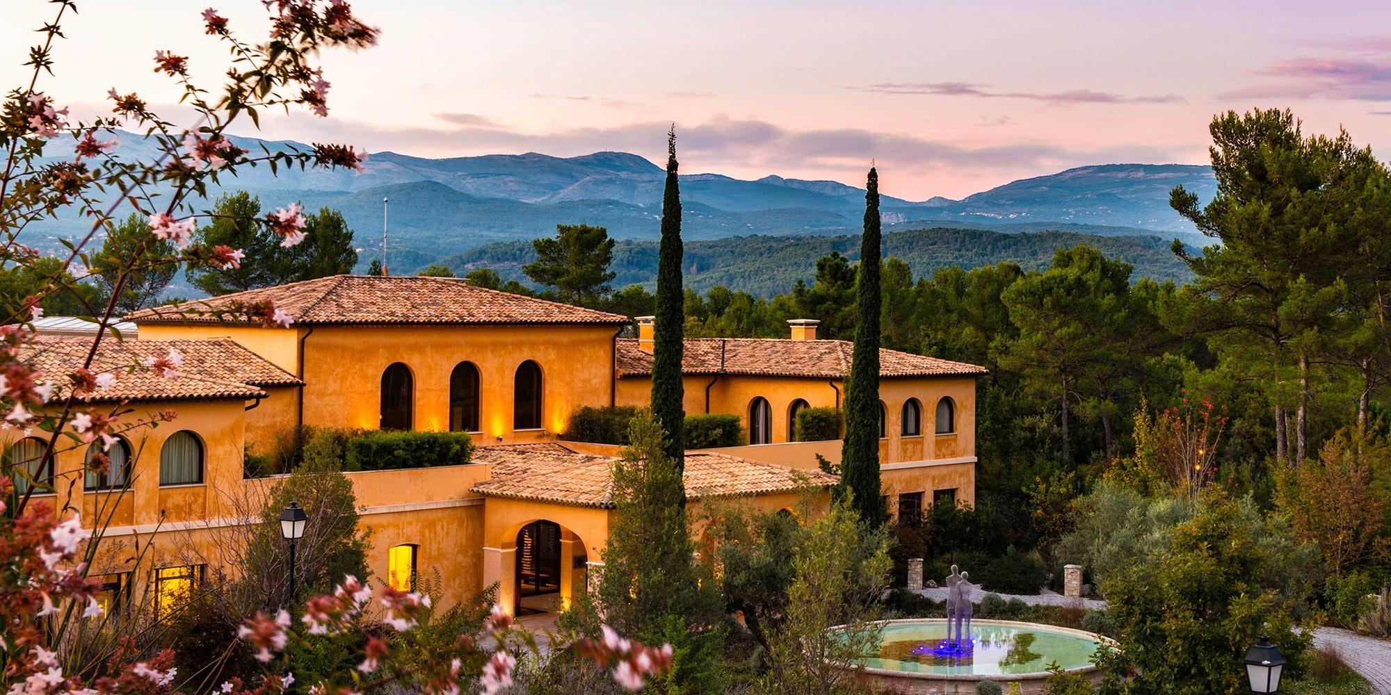Aerial view of the Terre Blanche Hotel, Spa & Golf Resort
