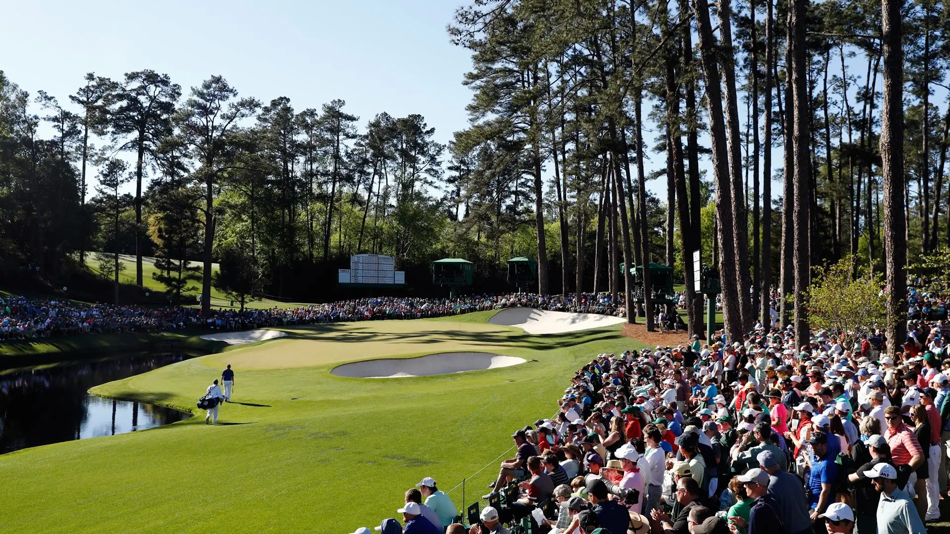 Crowds enjoy spectating the masters surrounding the course