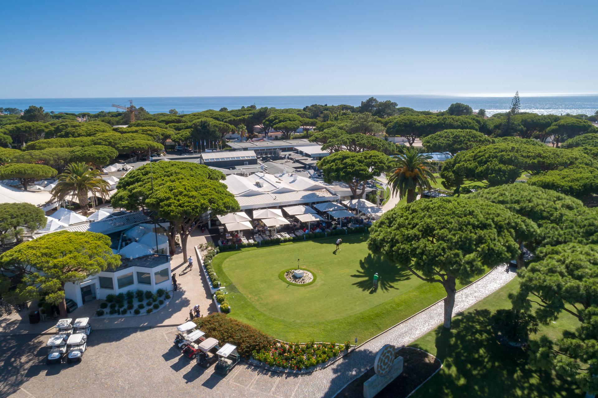 Aerial view of the Vale do Lobo clubhouse