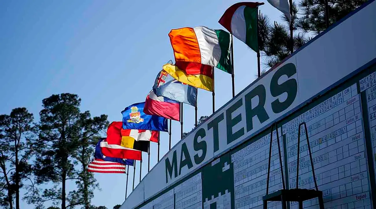 Scoreboard at Augusta National