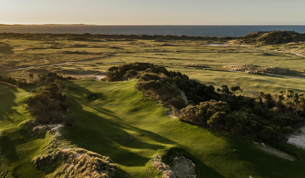 Wide fairways with coastal views at the Barbougle Dunes course