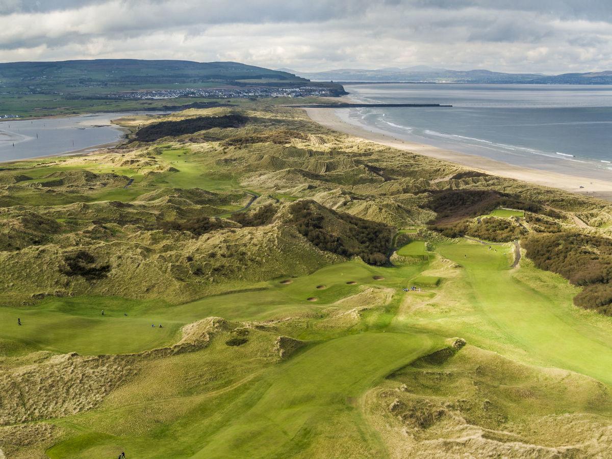 Aerial view of Portstewart Golf Club