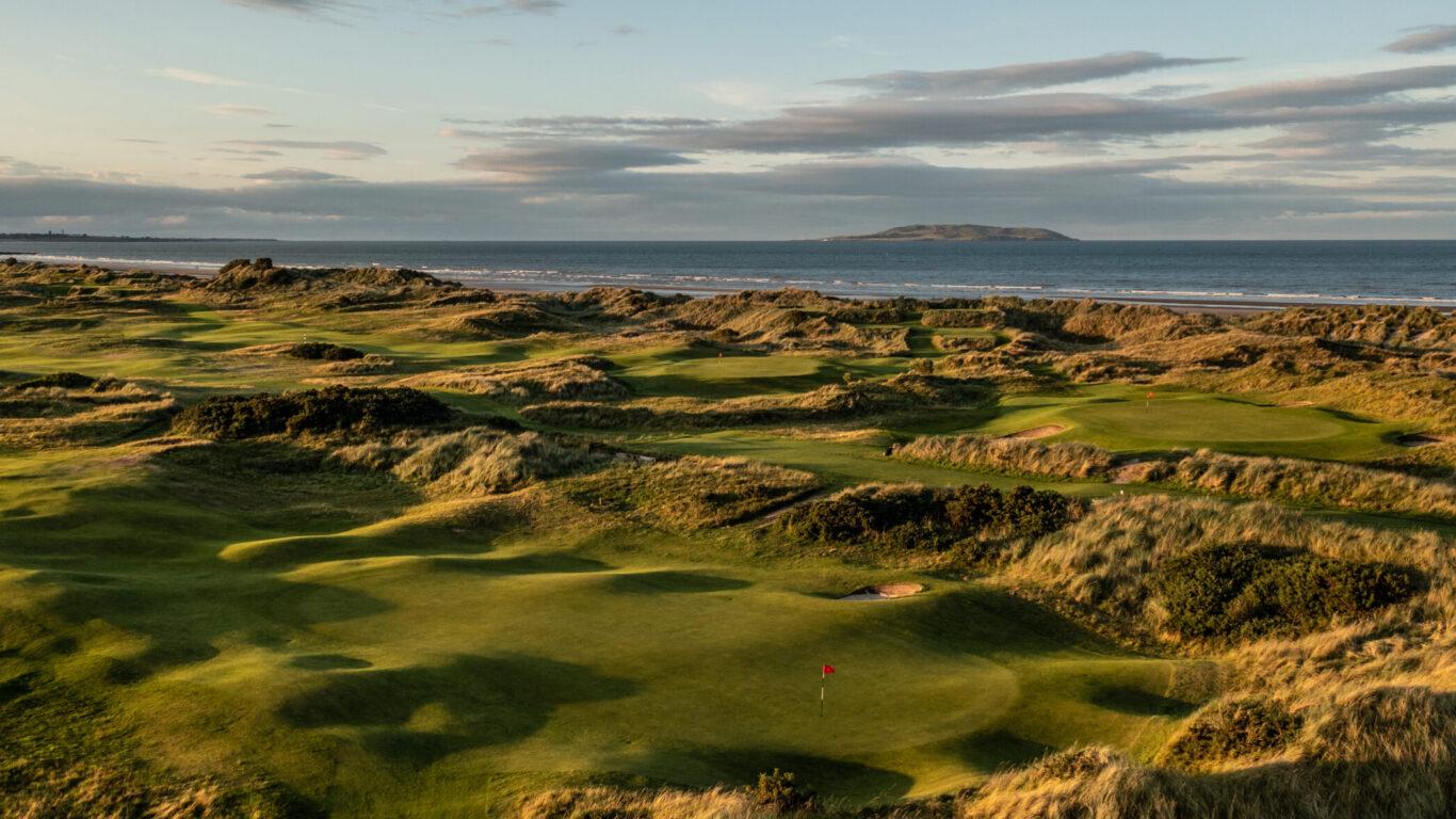 Royal Portmarnock Links golf course on Ireland’s coast