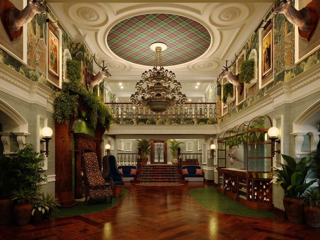 Ornate ballroom interior inside Slieve Donard