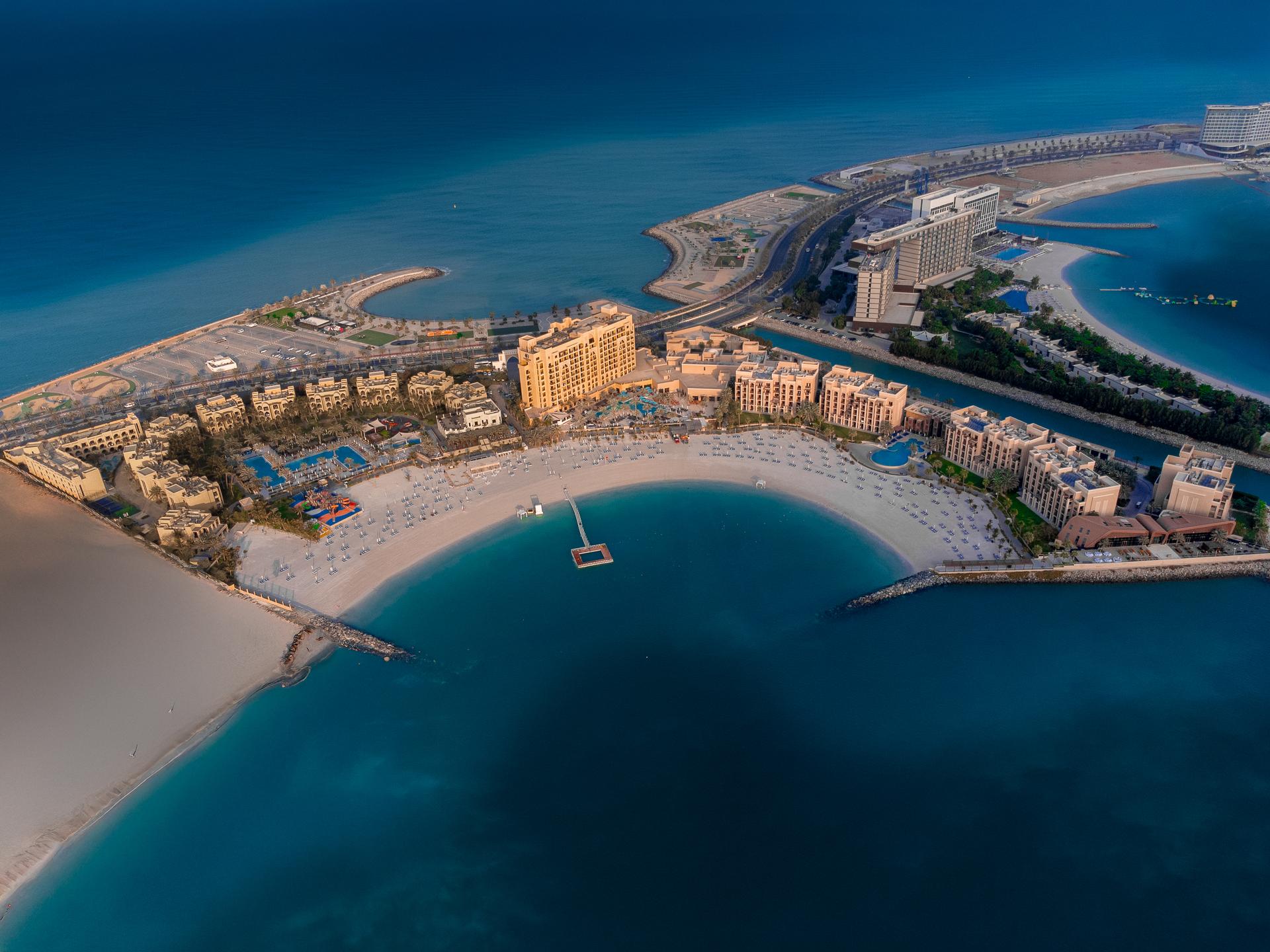 Aerial view of the resort