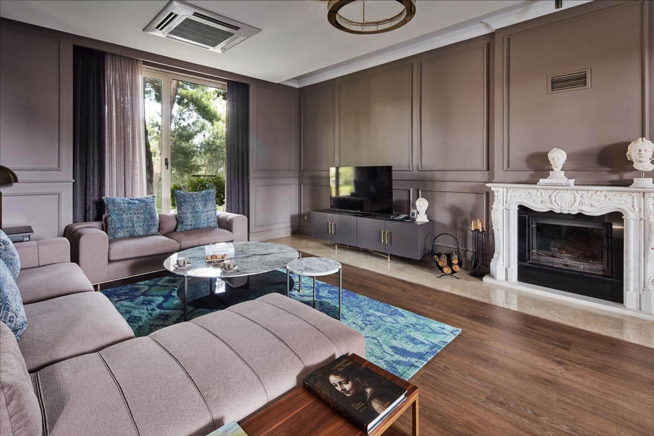 Living room as part of a villa at the resort