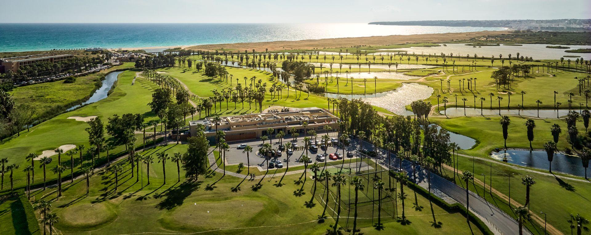 Aerial view of the Marriott Residence Salgados Resort golf course