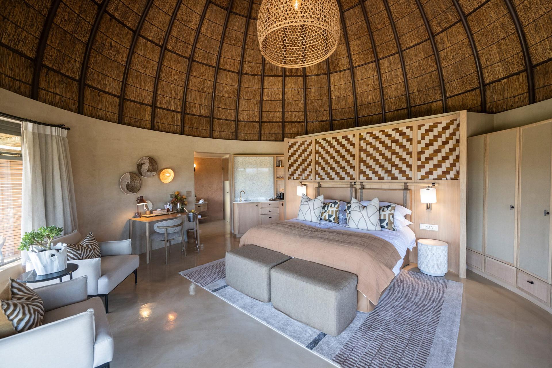 Double bed suite at Gondwana Game Reserve