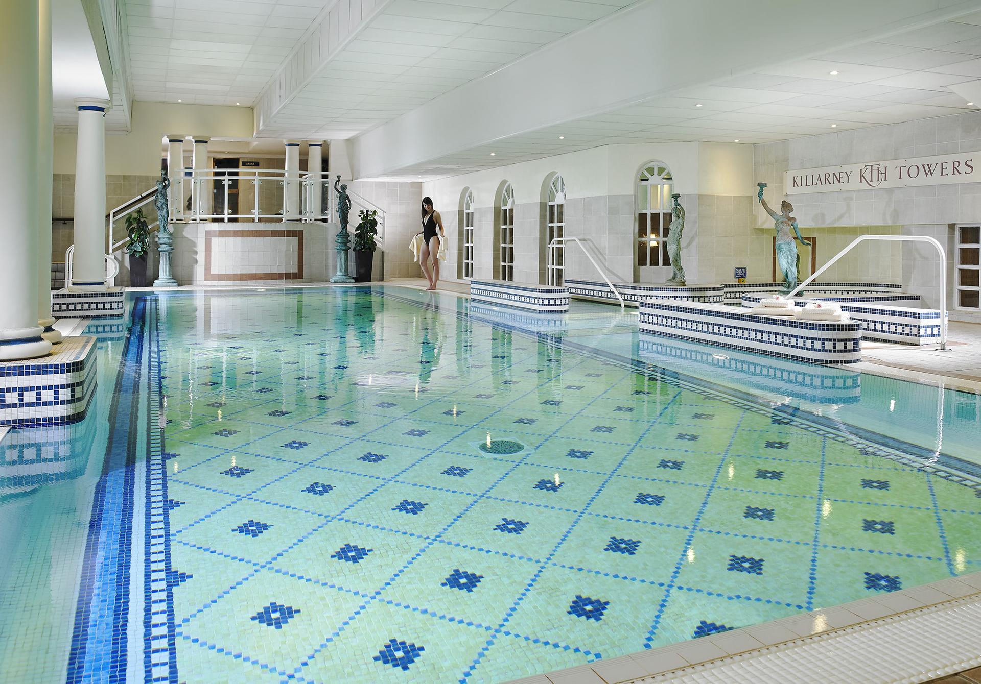 Indoor swimming pool at Killarney Towers Hotel