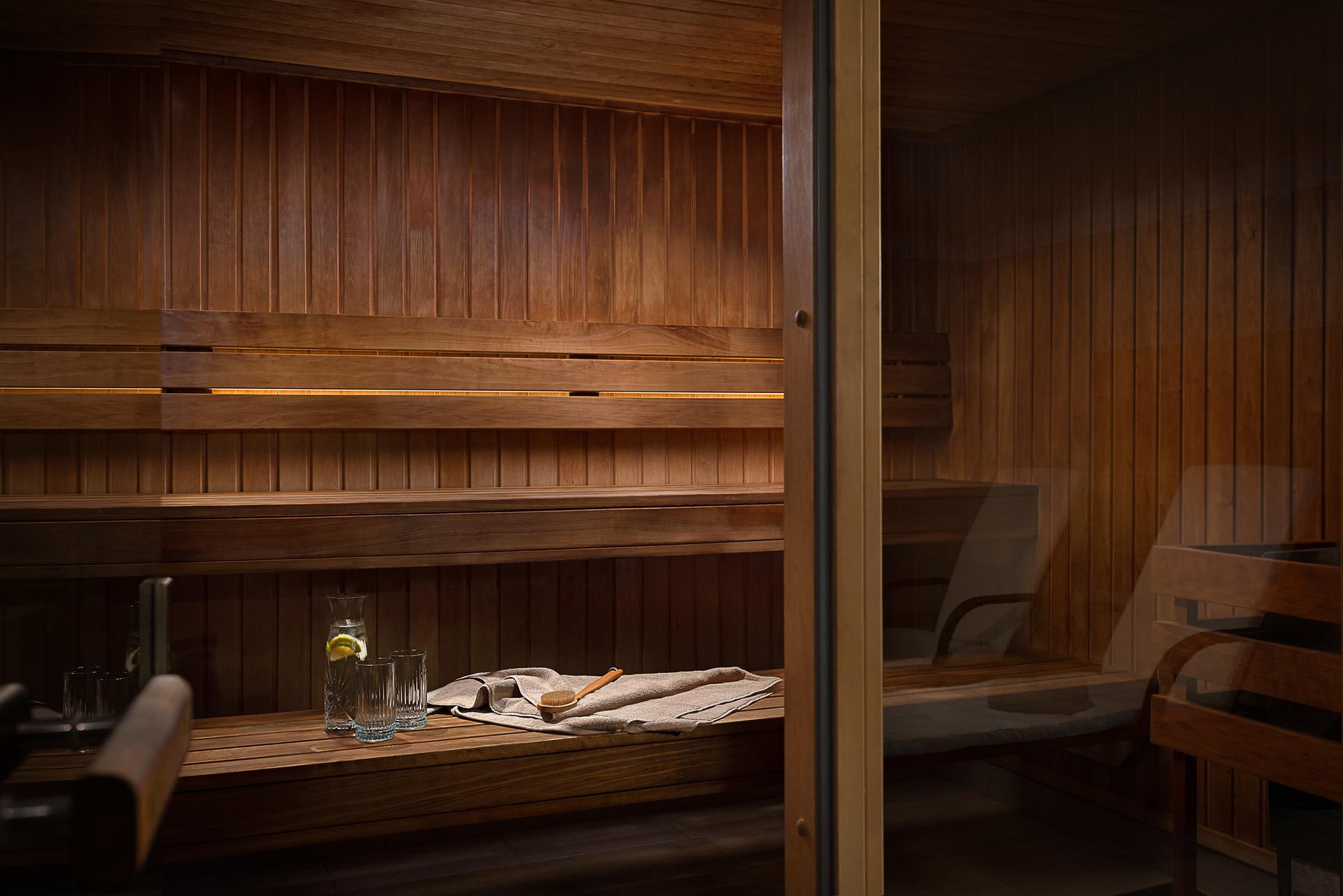 Sauna as part of the spa facilities at Killarney Towers Hotel