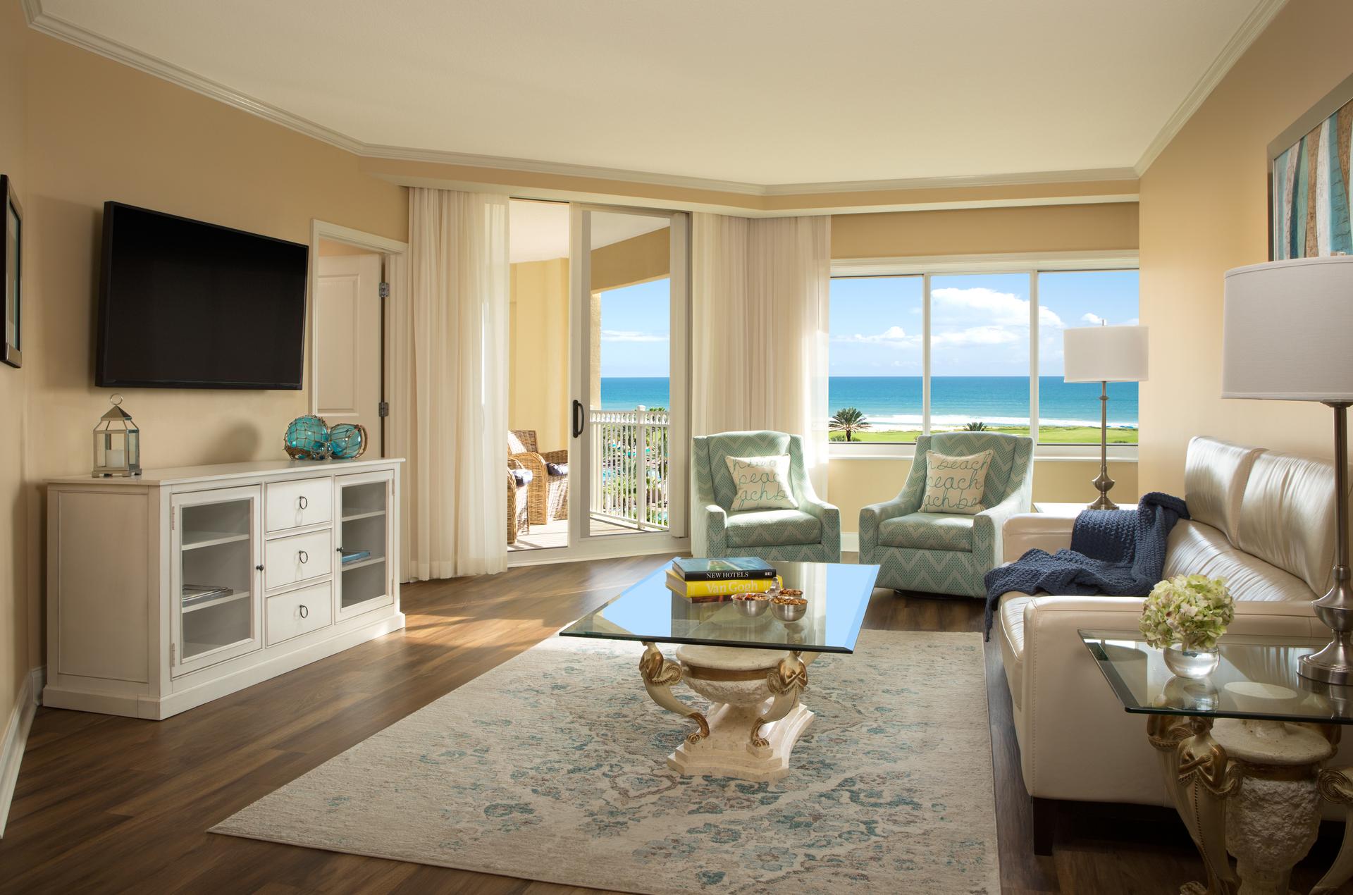 Living room as part of a villa at hammock beach
