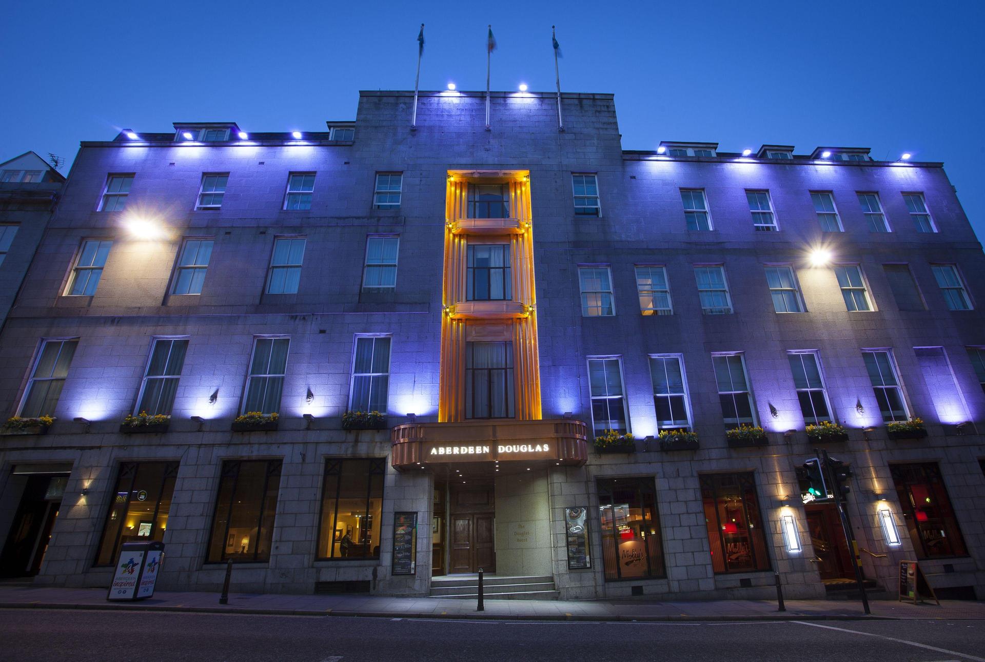 Panoramic view of the The Aberdeen Douglas Hotel building