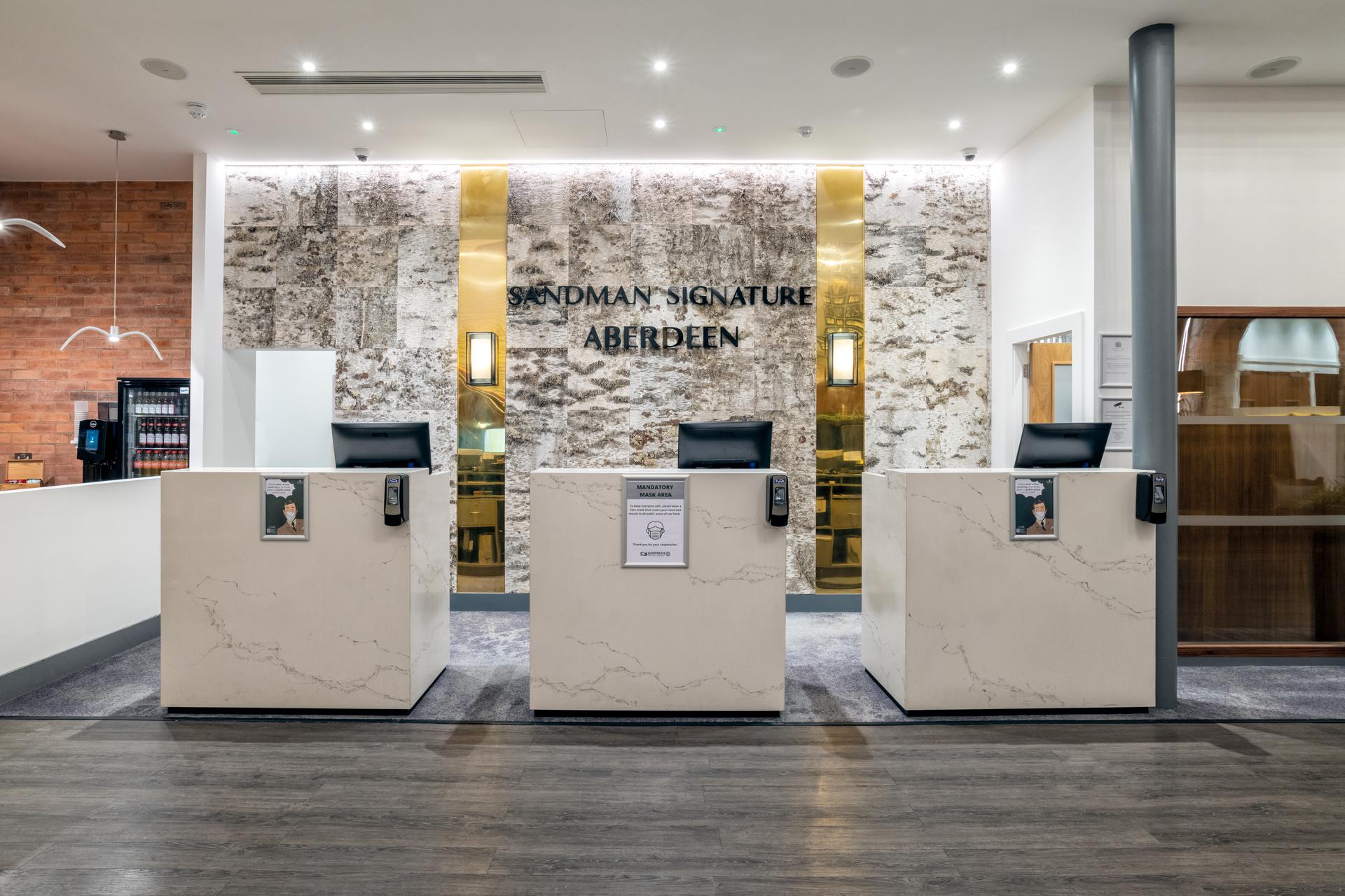 Reception at Sandman Signature Aberdeen Hotel