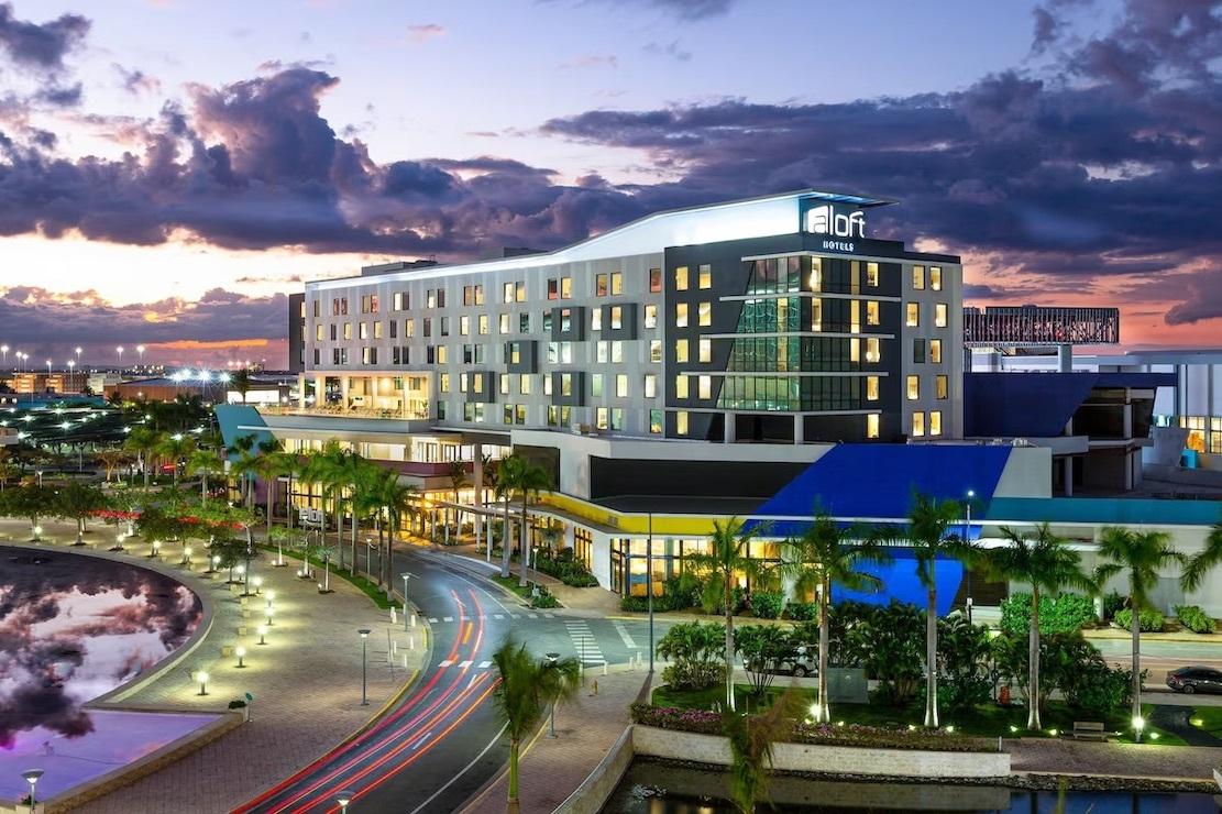 Exterior view of the hotel building