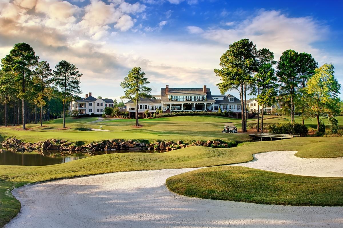 The resorts clubhouse overlooking the course