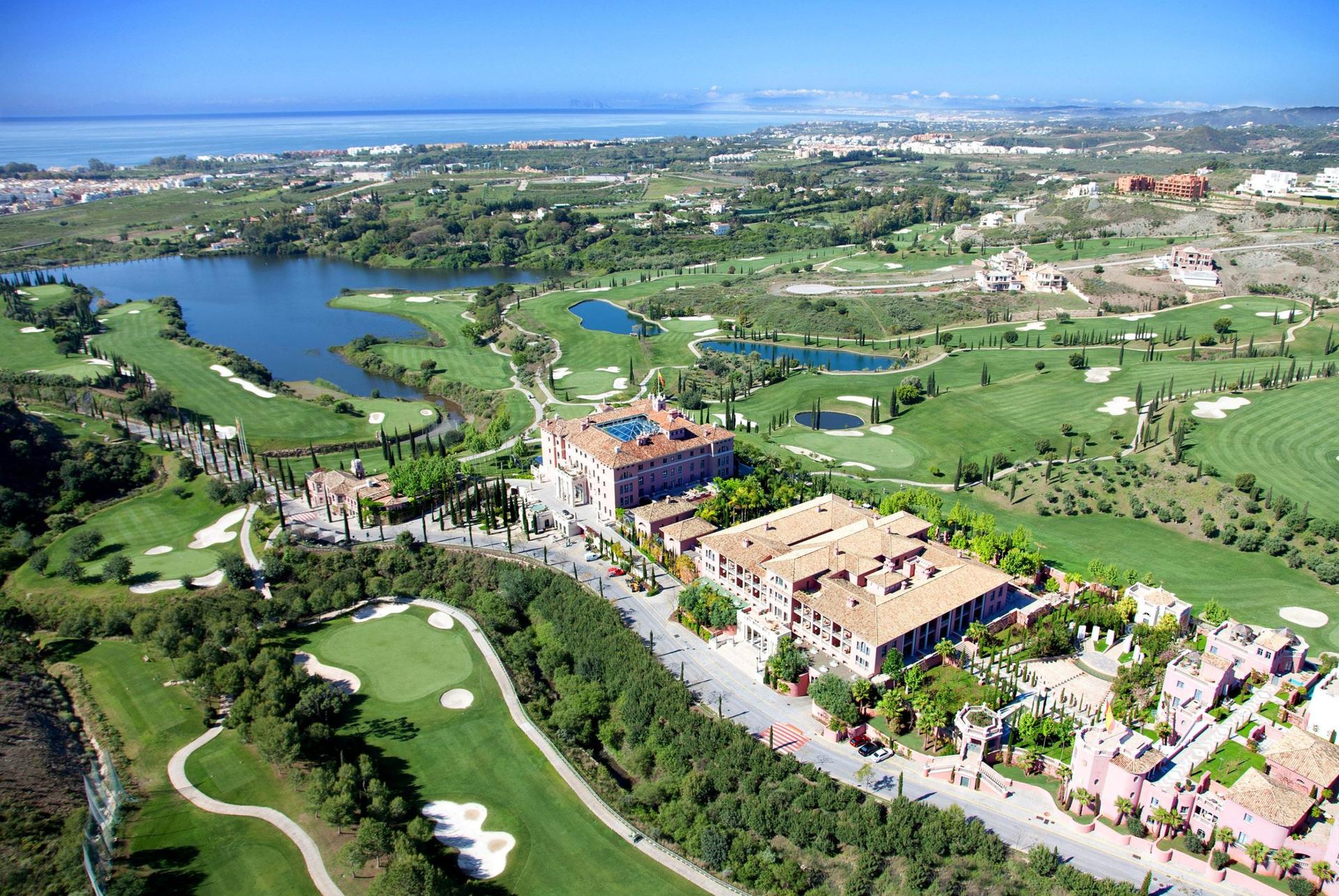 Aerial view of the resort