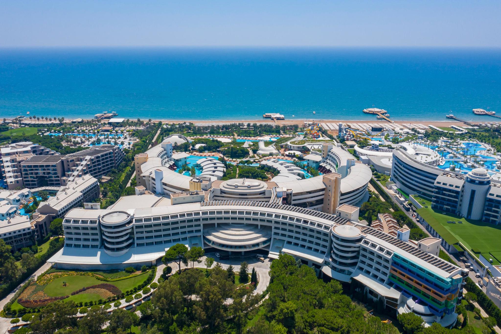 Aerial view of the resort